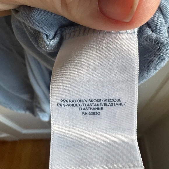 Lands' End Soft Blue Pajama Sleep Dress - Picture 5 of 6